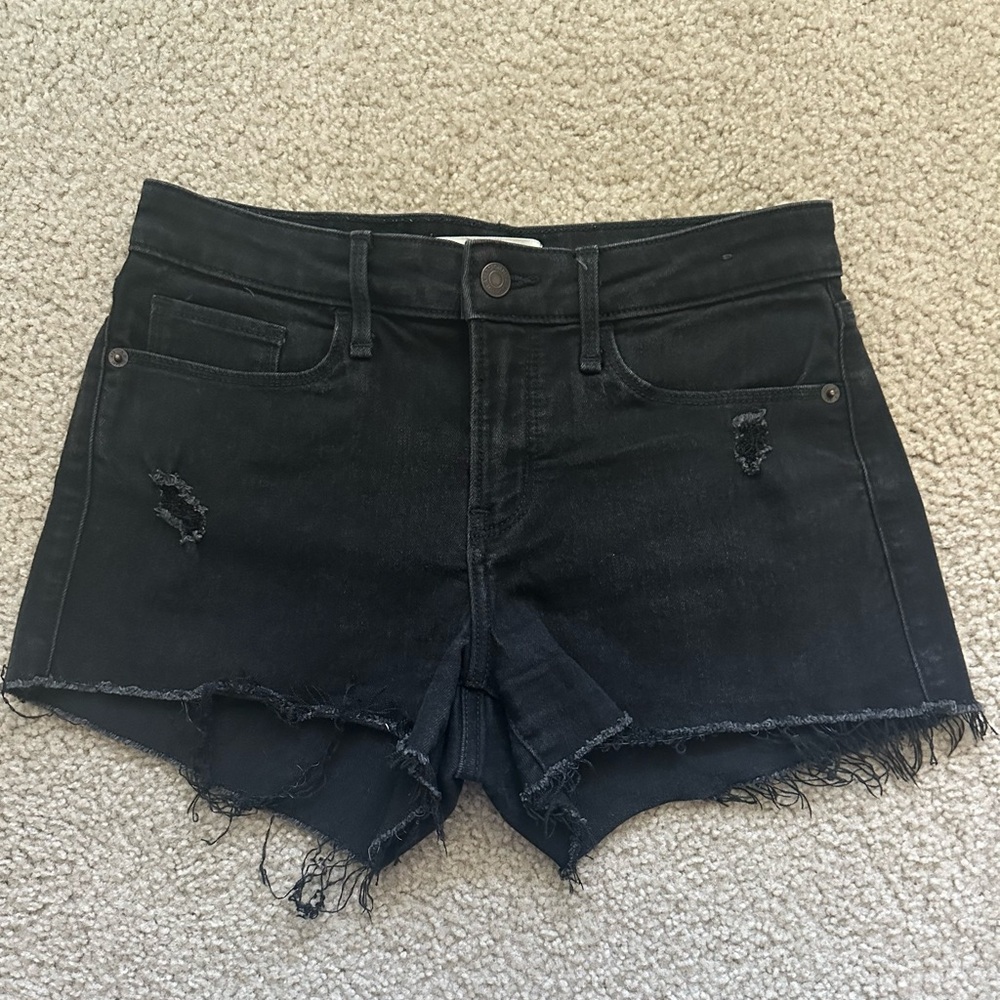 Abercrombie & Fitch Black Jean Shorts